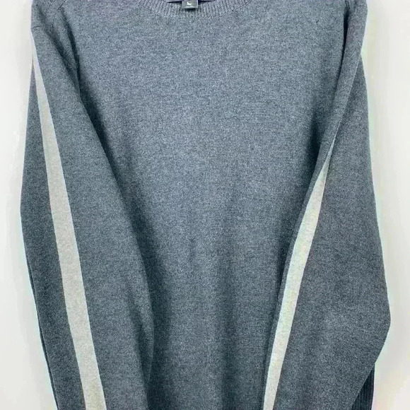 Eddie Bauer Men’s Crewneck Blue Stripe Sweater Top size TL - Picture 6 of 8